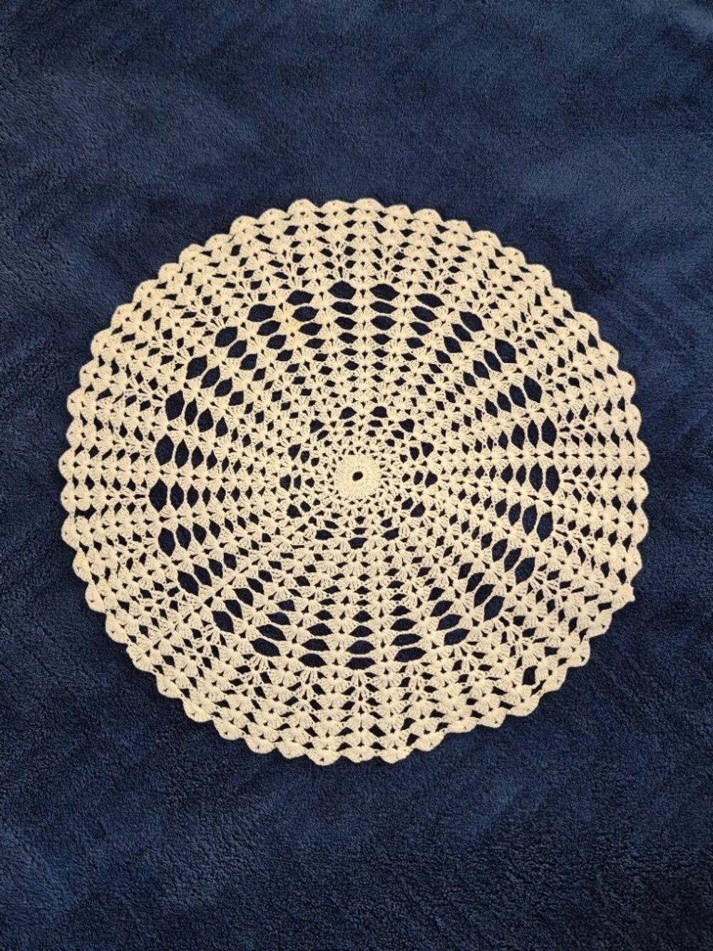 Handmade White Doiley (1980's)